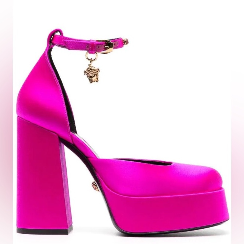 Versace Medusa Aevitas 125mm satin pumps